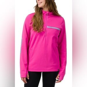 Women’s Flylow “Tate” fleece in Dragonfruit pink, Sz M